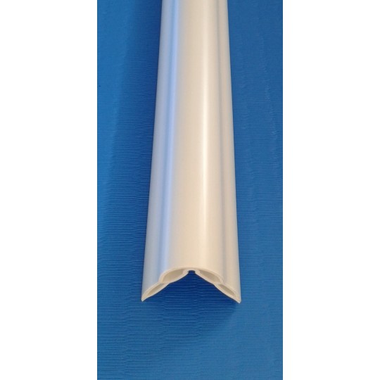Paracolpo In PVC Flessibile Grigio Chiaro - Rotolo Da 10m, Altezza 10cm, Spessore 3mm, Per Protezione Pareti E Mobili